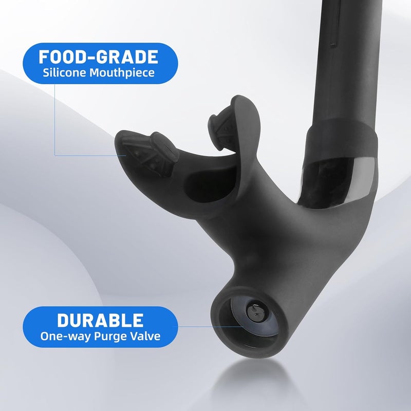 Supertrip Adult Lap Swim Snorkel for Training and Snorkeling - Image 2